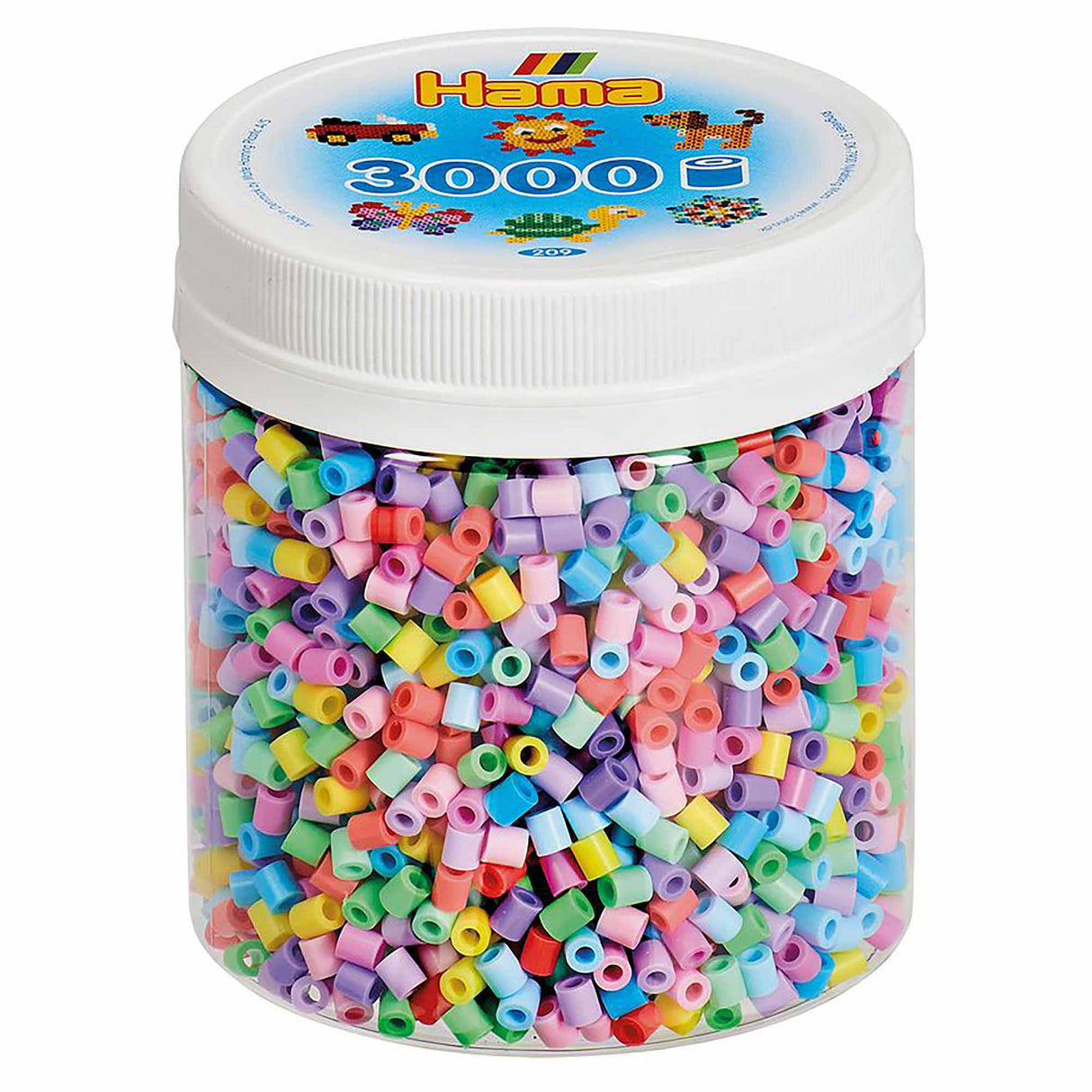 Hama Beads - Pastel Tub Pack (3000 beads)