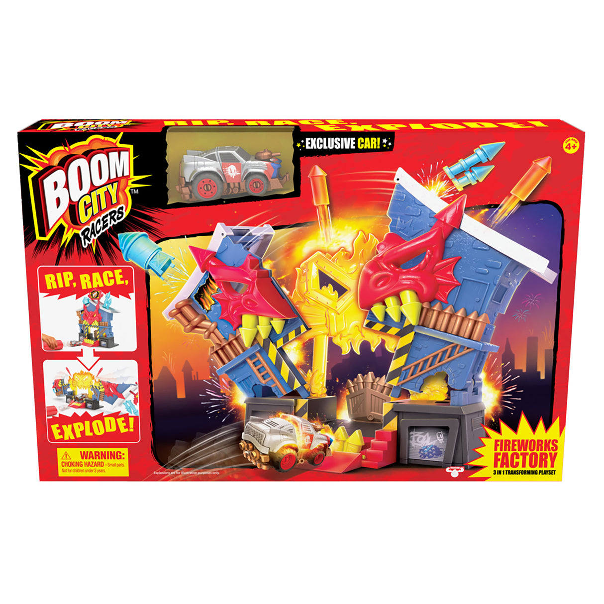 Boom City Racers - Fireworks Factory Playset