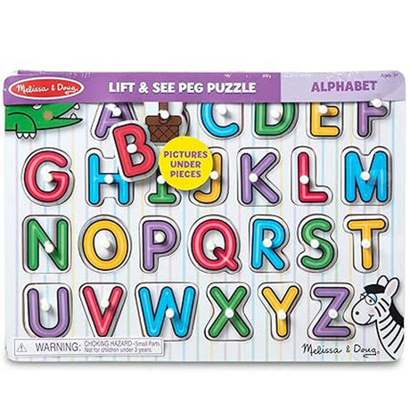 Melissa & Doug See-Inside Alphabet Peg Puzzle