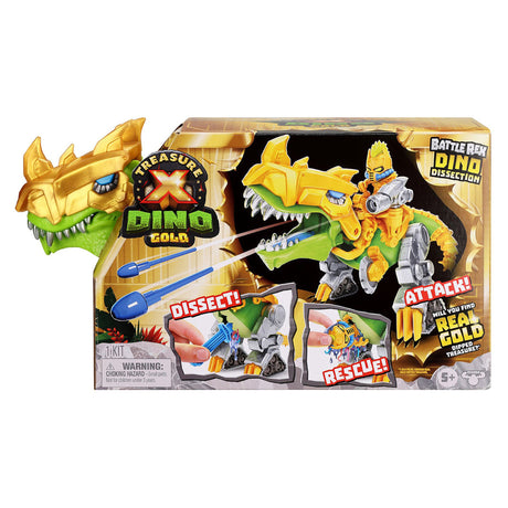 Treasure X Dino Gold Battle Rex Dino Dissection: 16 Level of Adventure