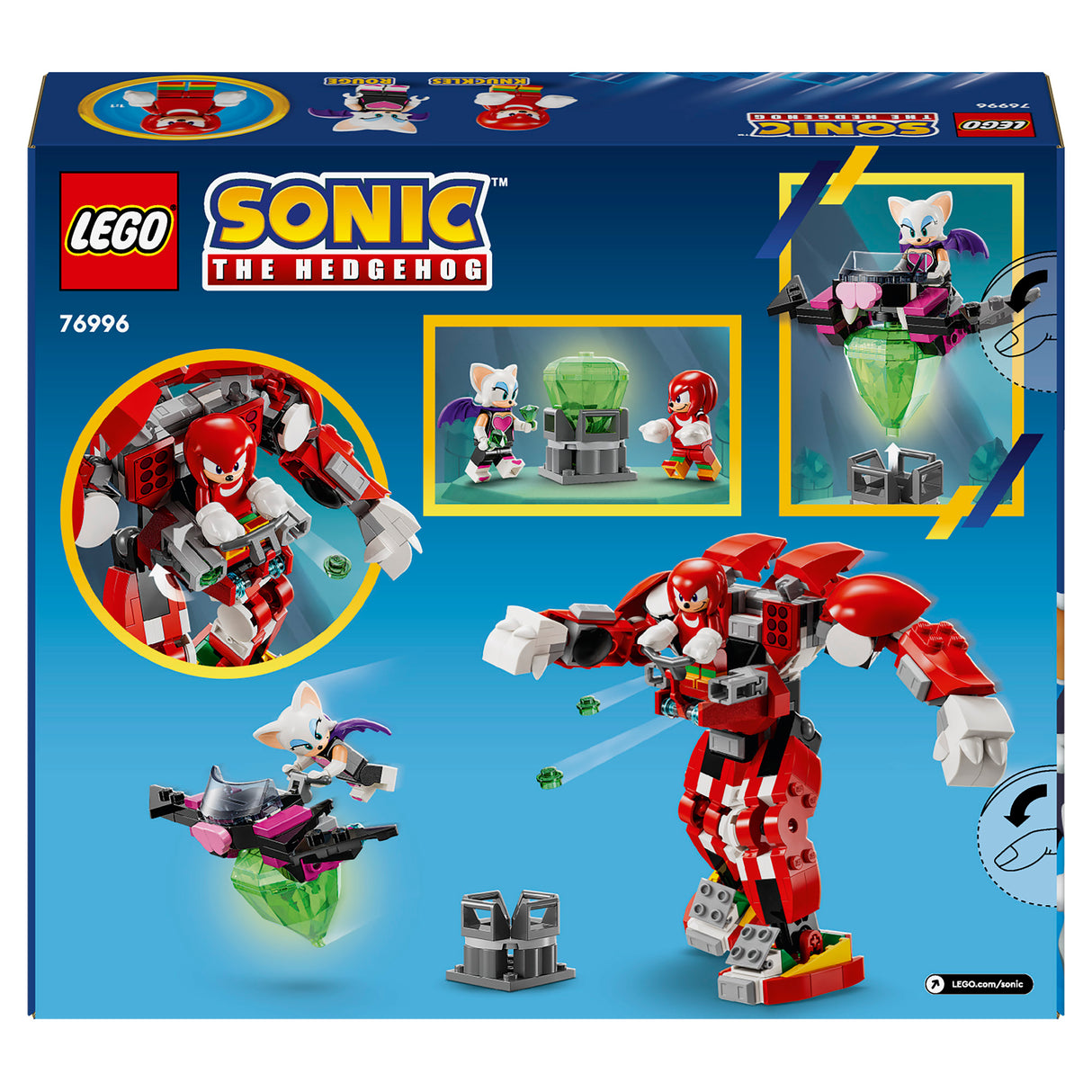 LEGO Sonic The Hedgehog Knuckles' Guardian Mech 76996, (276-pieces)