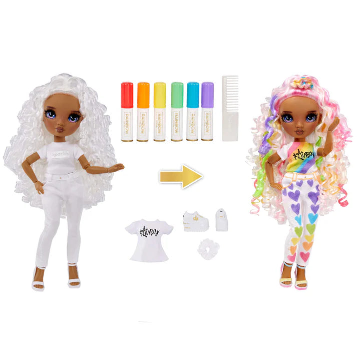 Rainbow High Color & Create Fashion Doll Purple Eyes