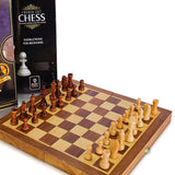 Smart Brain French Cut Chess Set with Board (30 cms)