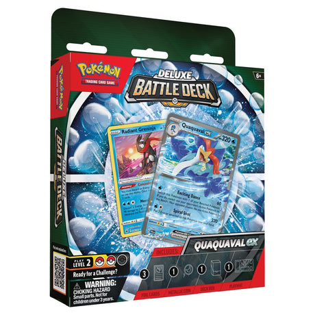 Pokemon TCG Meowscarade and Quaquaval ex Deluxe Battle Deck