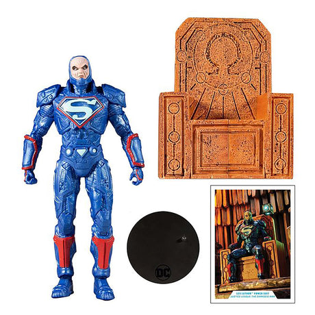 McFarlane Multiverse Lex Luther In Power Suit - Blue Suit with Throne (7 inches)