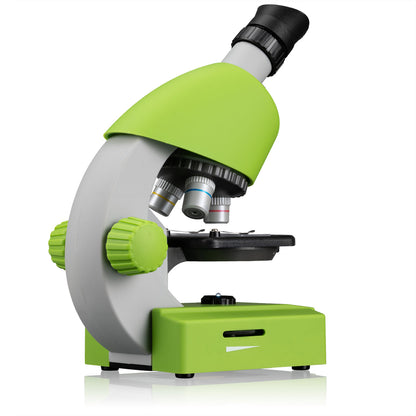 Bresser Junior 40X-640X Transmission Microscope- Green