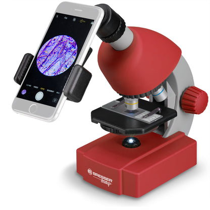Bresser Junior 40X-640X Microscope Red