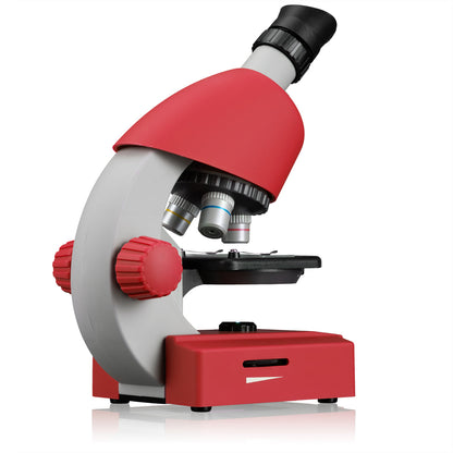 Bresser Junior 40X-640X Microscope Red