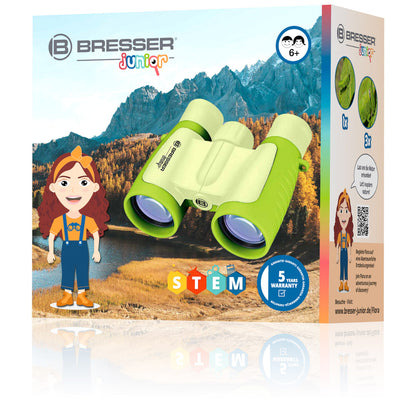 Bresser Junior Children's Binoculars 3X30 Green