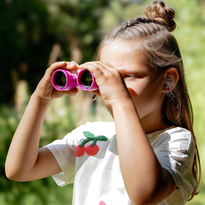 Bresser Junior Children's Binoculars 3X30 Pink
