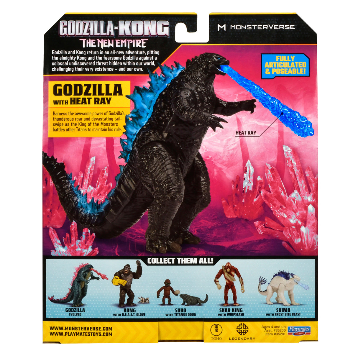 Godzilla x Kong Basic Figures Godzilla with Heat Ray (6-inch)