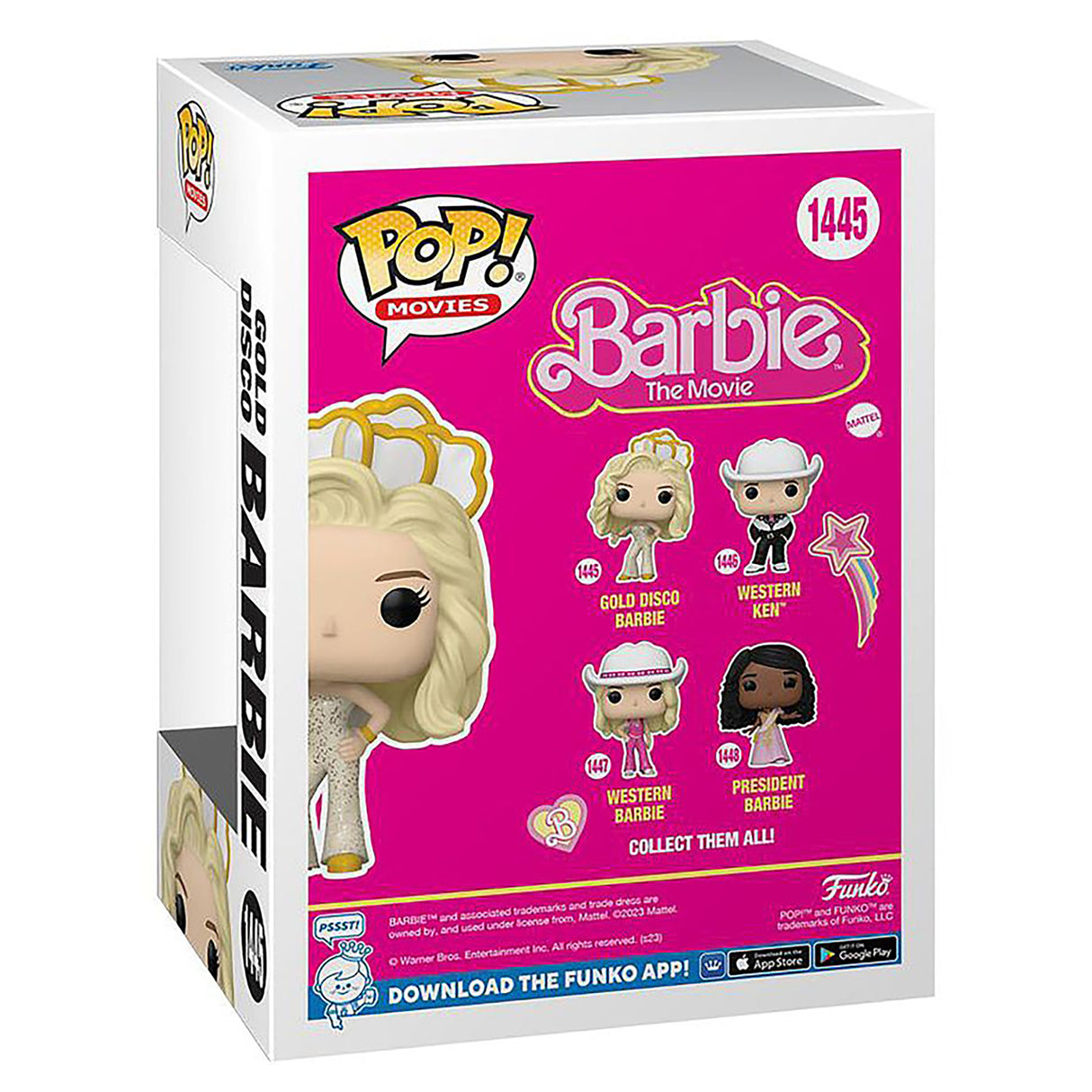 Funko Barbie the Movie Gold Disco Barbie Pop! Vinyl Figure