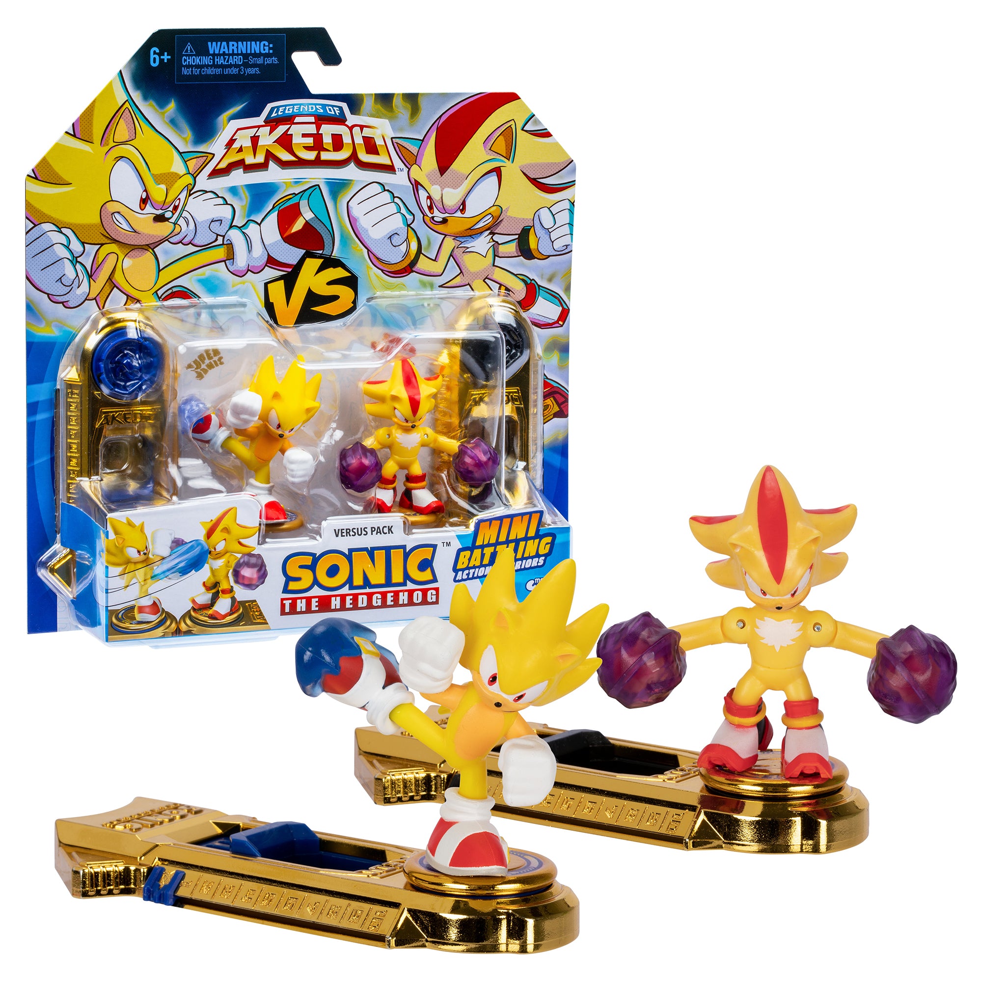 AKEDO ソニック SONIC海外限定 カラーセット ゴールドカラー Amazon.com: Akedo Sonic The Hedgehog Versus Pack with Super