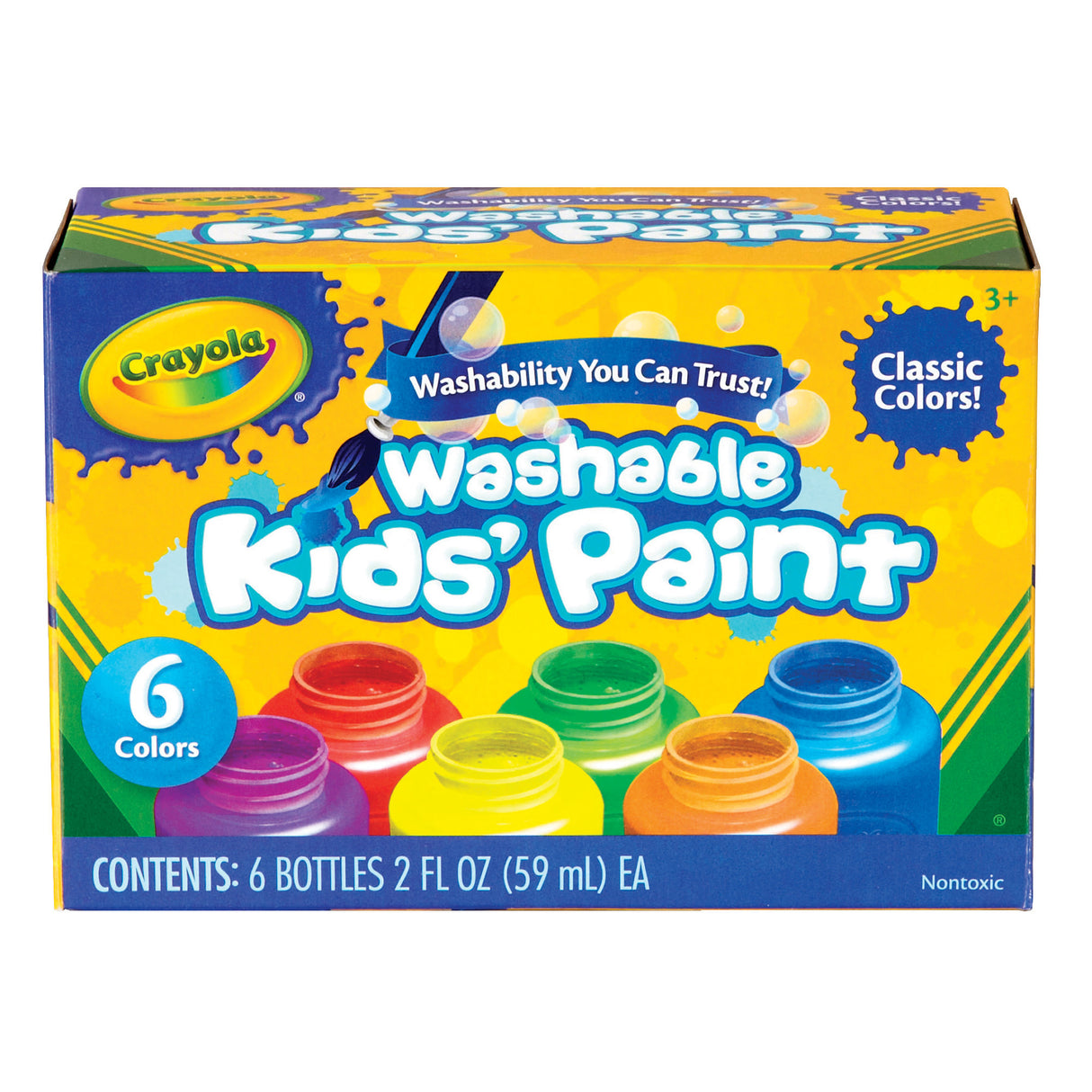 Crayola Washable Kid's Paints (6-pieces)