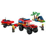 LEGO City 4x4 Fire Truck with Rescue Boat 60412, (301-pieces)