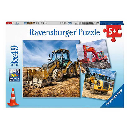 Ravensburger Digger At Work! 3X49 Pc Puzzles (3x49 pieces)