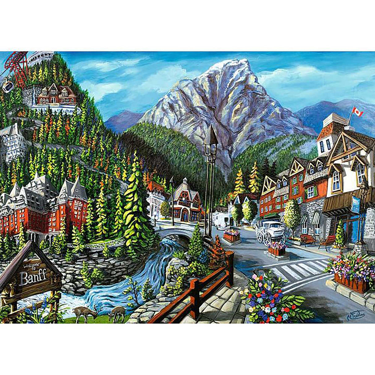 Ravensburger Welcome To Banff Jigsaw Puzzle (1000 pieces)