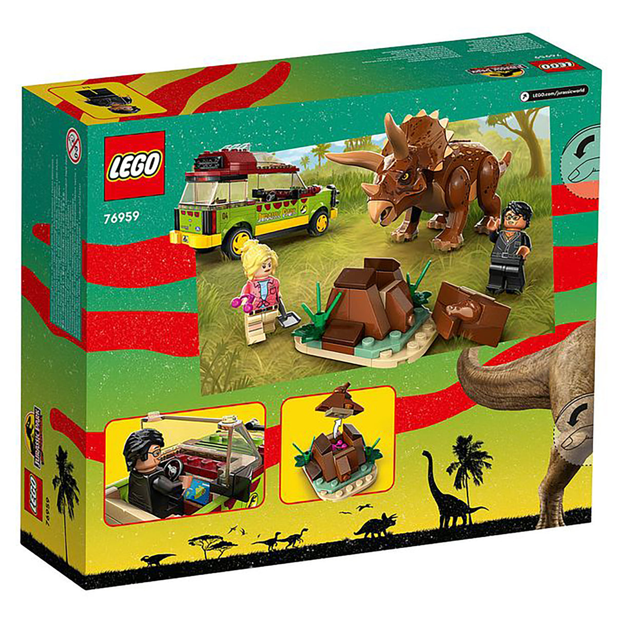 LEGO Jurassic Park Triceratops Research 76959 (281 pieces)