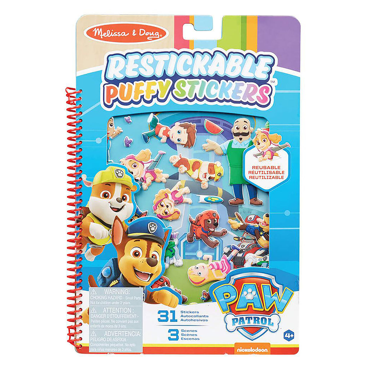 Melissa & Doug Paw Patrol - Puffy Stickers - Adventure Bay