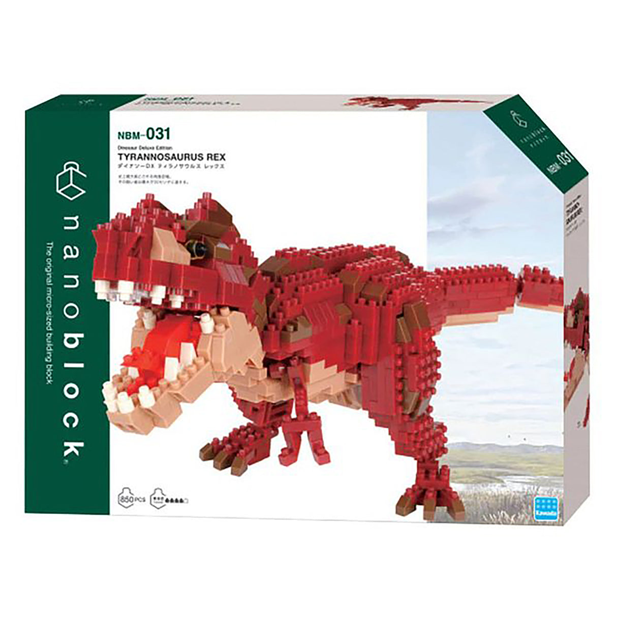 nanoblock Dinosaurs - Deluxe Edition Tyrannosaurus Rex (850 pieces)