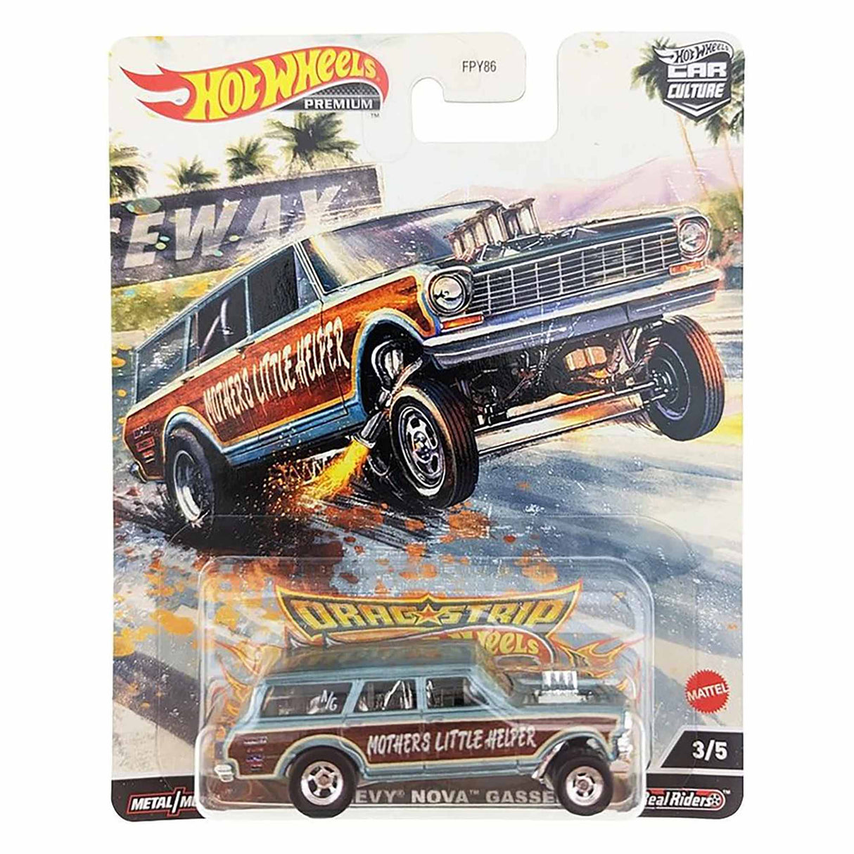 Hot Wheels Premium 64 Chevy Nova Gasser