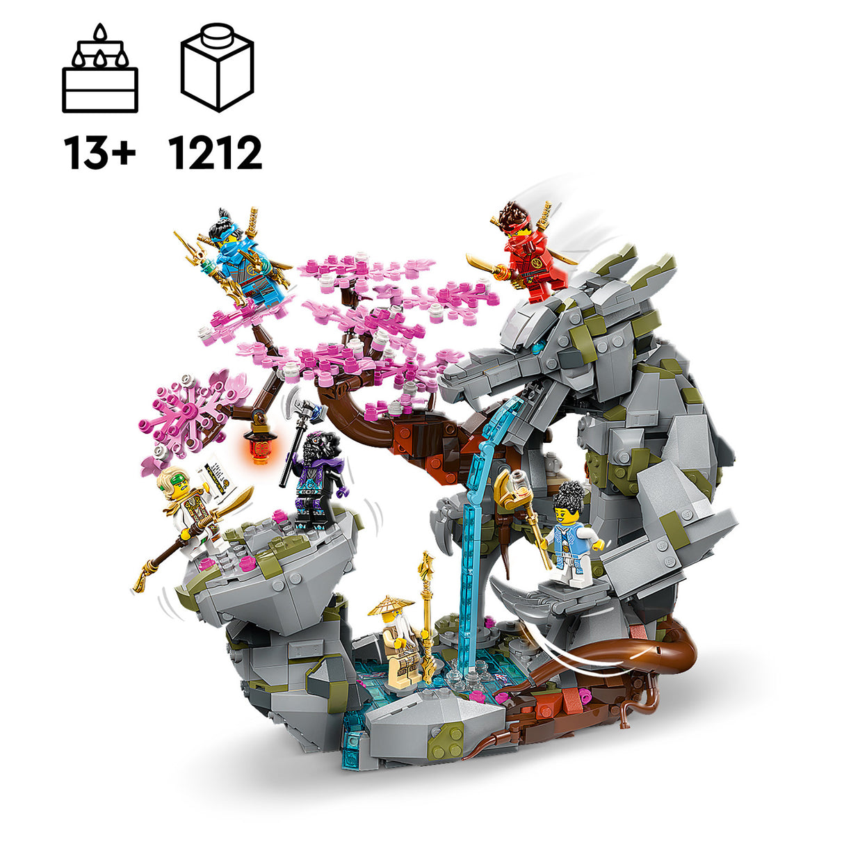 LEGO Ninjago Dragon Stone Shrine 71819, (1212-Pieces)