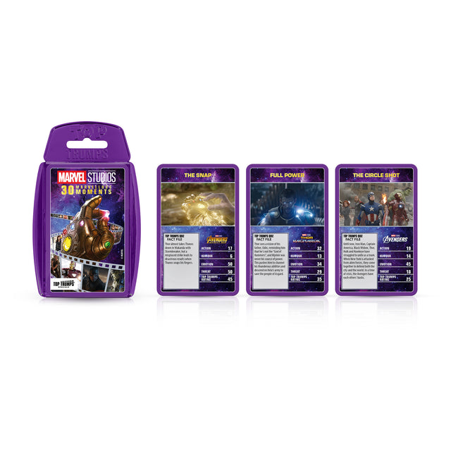 Top Trumps Marvel 30 Moments Playing Cards