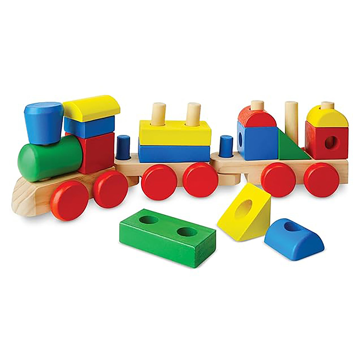 Melissa & Doug Classic Wooden Toy - Stacking Train