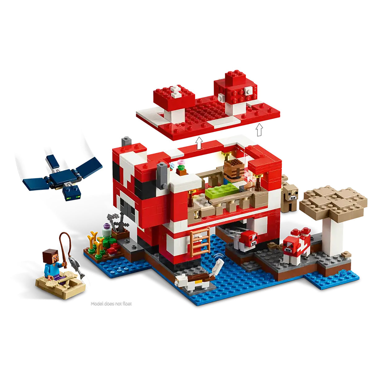 LEGO Minecraft The Mooshroom House 21270