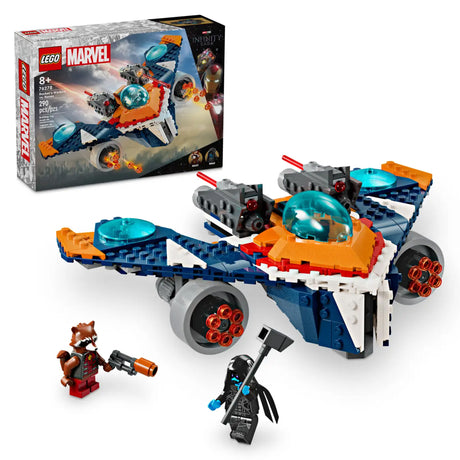 LEGO Marvel Rocket's Warbird vs. Ronan 76278, (290-pieces)