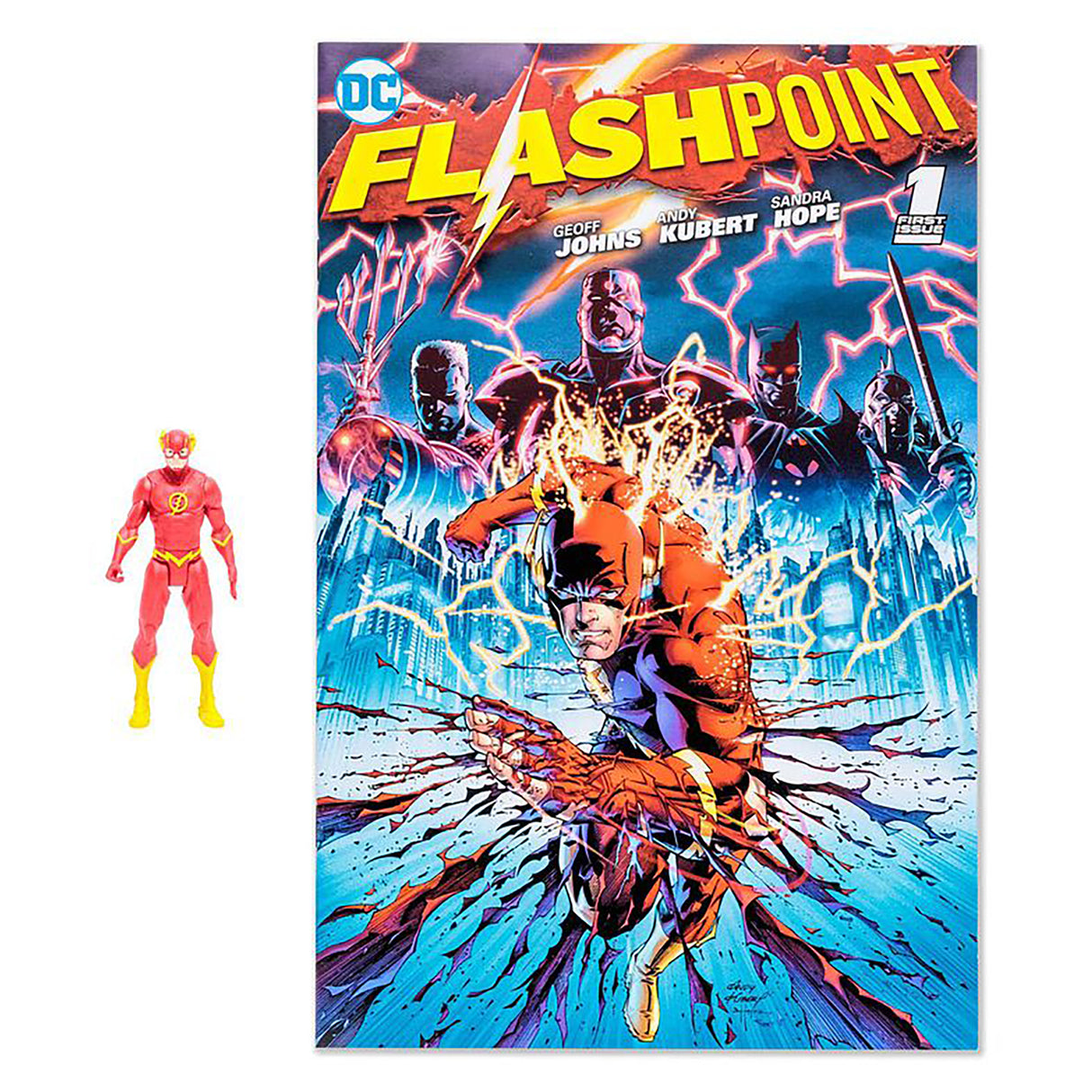 DC Direct Comic with Figure Wv1 The Flashpoint (3 inches)