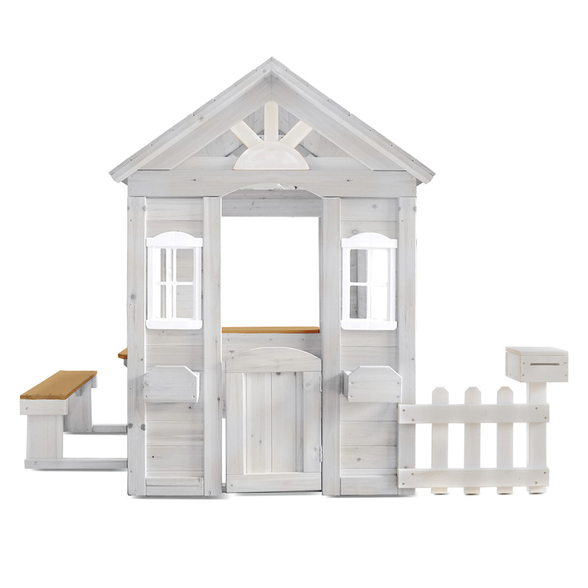 Lifespan Kids Teddy Cubby House in White (V2) with Floor