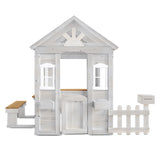 Lifespan Kids Teddy Cubby House in White (V2) with Floor