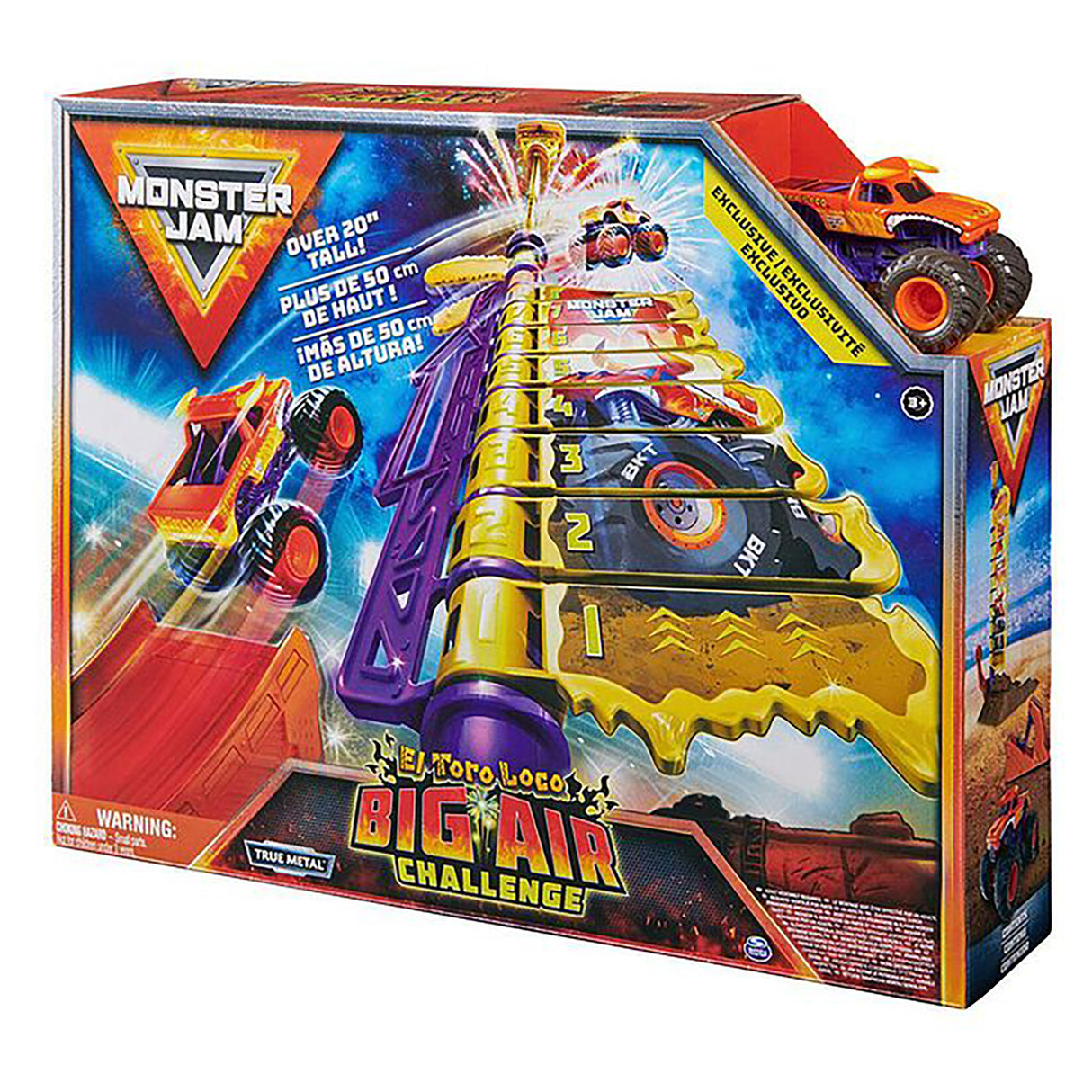 Monster Jam 1:64 El Toro Loco Big Air Challenge Playset