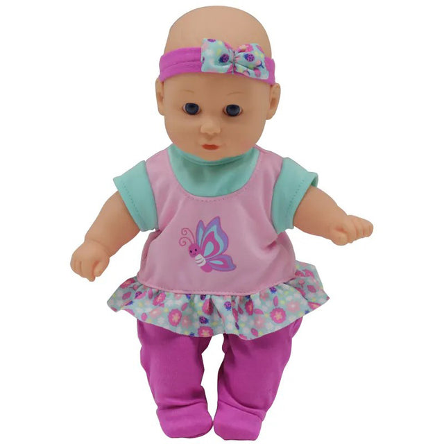 Gigo 12" Baby Babbler Dolls With 20 Sounds Pink Pants