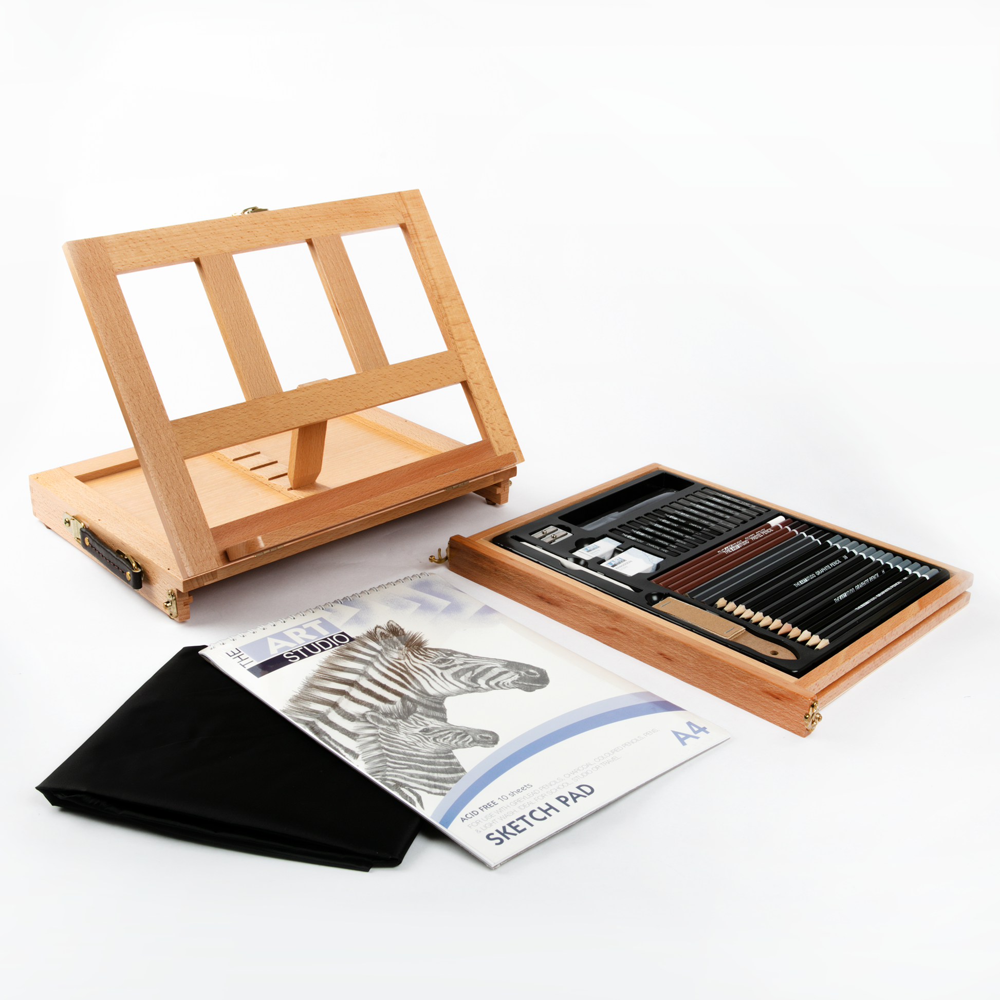 White Smoke The Art Studio Art Class Series Sketch Easel Art Set Drawing and Sketching Sets