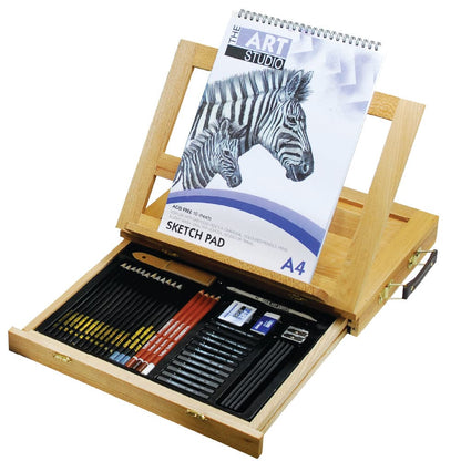 Black The Art Studio Art Class Series Sketch Easel Art Set Drawing and Sketching Sets
