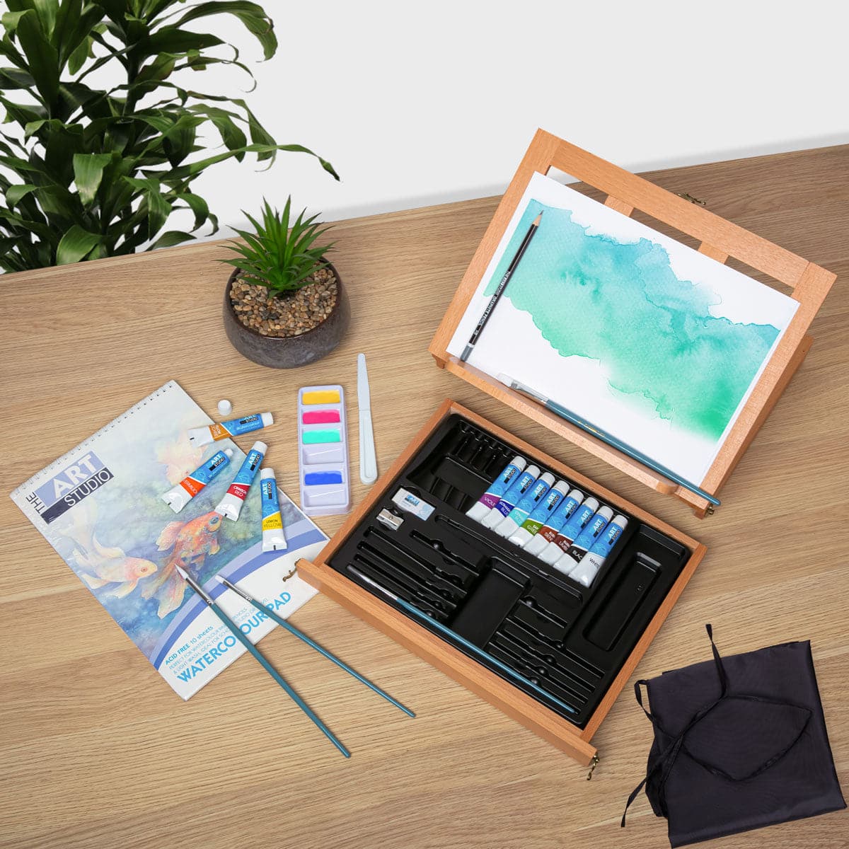 Rosy Brown The Art Studio Art Class Series Watercolour Easel Art Watercolour Painting Sets