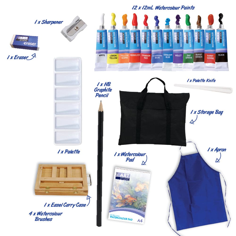 Dark Slate Gray The Art Studio Art Class Series Watercolour Easel Art Watercolour Painting Sets