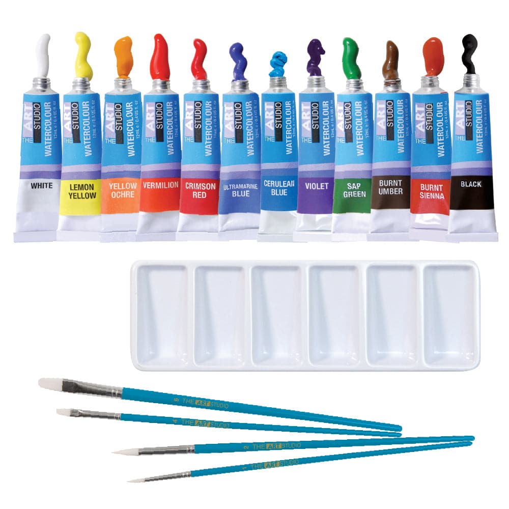 Steel Blue The Art Studio Art Class Series Watercolour Easel Art Watercolour Painting Sets
