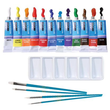 Steel Blue The Art Studio Art Class Series Watercolour Easel Art Watercolour Painting Sets