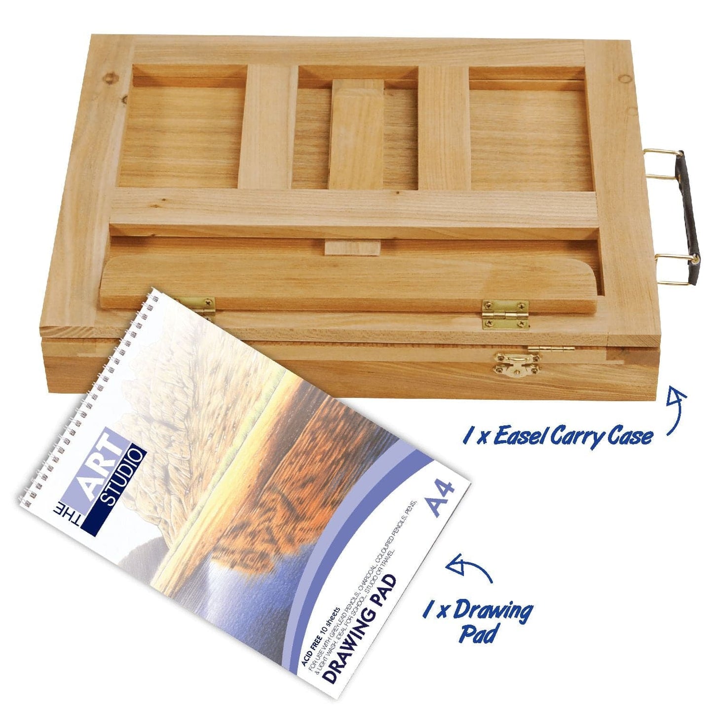 Dark Khaki The Art Studio Art Class Series Drawing Easel Art Set Drawing and Sketching Sets