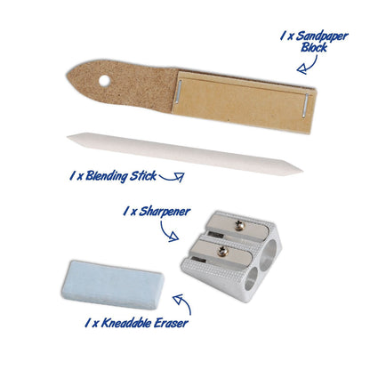 Gray The Art Studio Art Class Series Drawing Easel Art Set Drawing and Sketching Sets