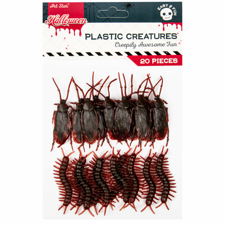 Saddle Brown Art Star Halloween Plastic Creatures (20 Pieces) Halloween