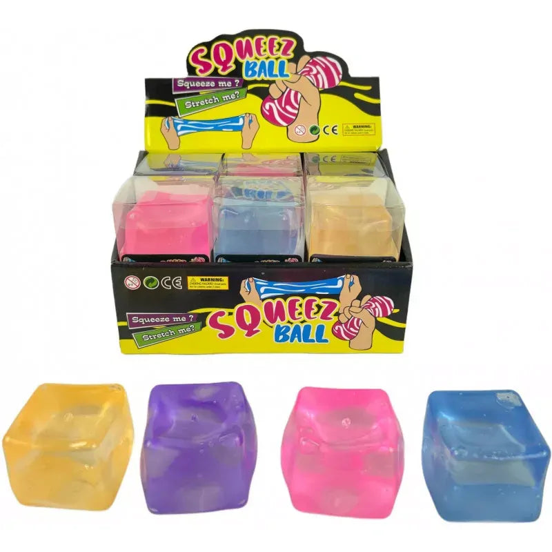 Squishy Translucent Cube Assorted Colours – Toys