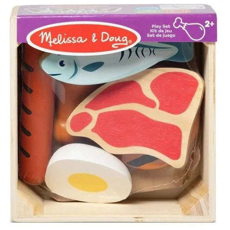 Melissa & Doug Wooden Food Groups Play Set Protein