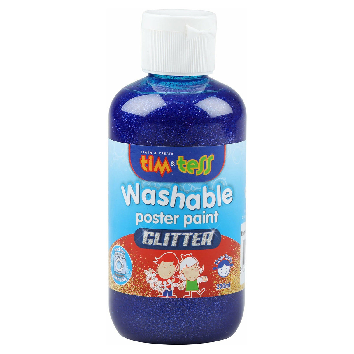 Tim & Tess Children's Washable glitter Poster Paint Blue 250ml