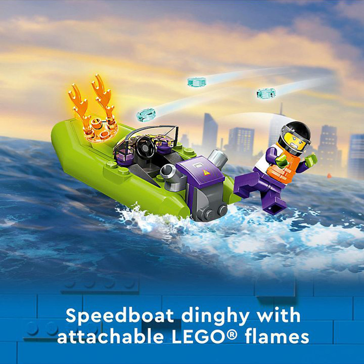 LEGO City Fire Rescue Boat 60373 (144 pieces)