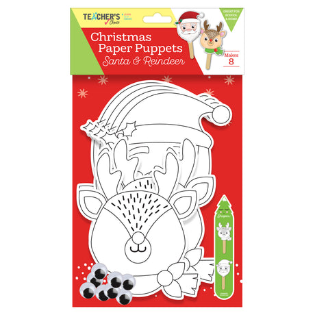 Teacher's Choice Christmas Paper Puppets (8 piece)