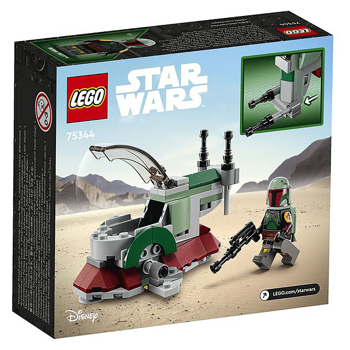 LEGO Star Wars Boba Fett's Starship Microfighter 75344 (85 pieces)